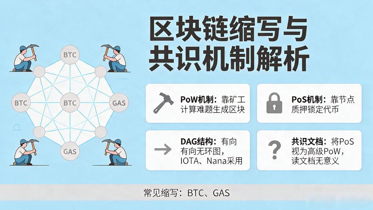 加密货币缩写含义解析_区块链PoW与PoS区别_区块链里面的字母